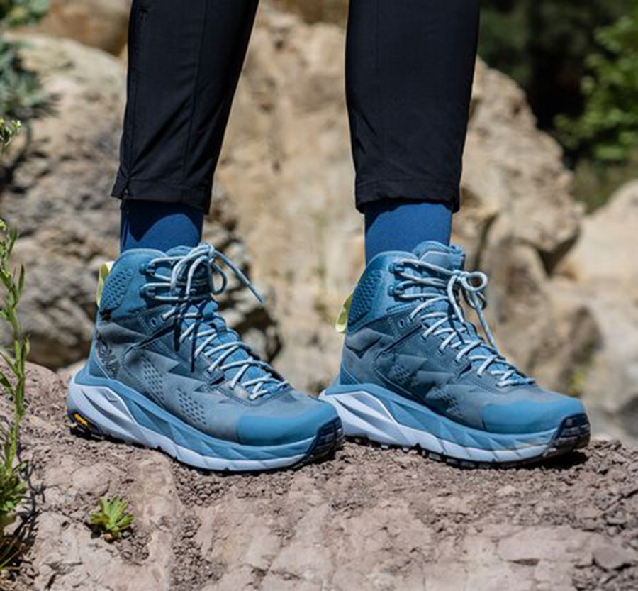 Hoka Australia One One Kaha GORE-TEX - Womens Hiking Boots Blue - XEITV-3607